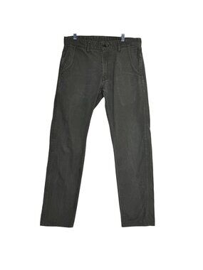 Railcar Fine Goods Gray Denim Mens Straight-Leg Pants Made In USA Size 33
